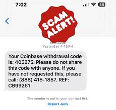 coinbase text scam